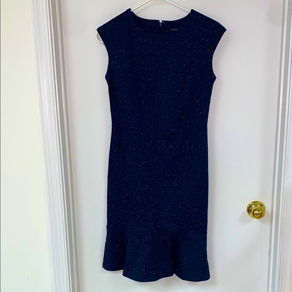 Ann Taylor Navy Blue Sleeveless Dress